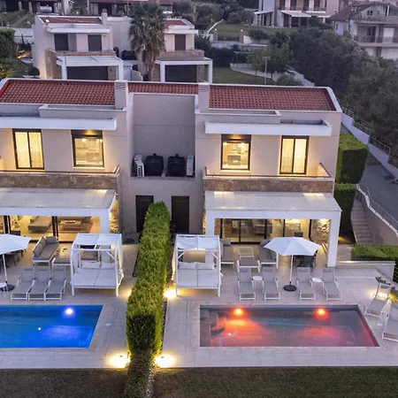 Bellevue With Private Pool Villa Hanioti